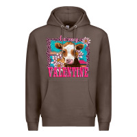 Coffee be my valentine with guarnsey Premium Hoodie - AdoDesignShop