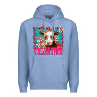 Colony Blue be my valentine with guarnsey Premium Hoodie - AdoDesignShop