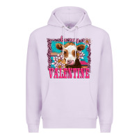 Lilac be my valentine with guarnsey Premium Hoodie - AdoDesignShop