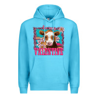 Ocean Blue be my valentine with guarnsey Premium Hoodie - AdoDesignShop