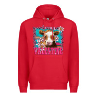 Red be my valentine with guarnsey Premium Hoodie - AdoDesignShop