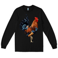 Black cockerel Long Sleeve Tee - JahusDesignShop