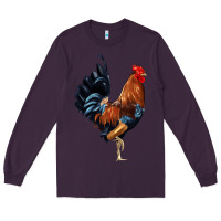 Plum cockerel Long Sleeve Tee - JahusDesignShop