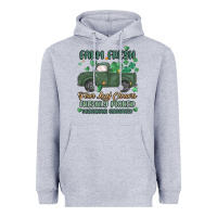 Heather Grey farm fresh four leaf clovers Heavyweight Hoodie - MaliasSmallBusiness