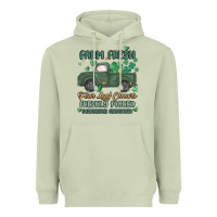 Matcha farm fresh four leaf clovers Heavyweight Hoodie - MaliasSmallBusiness