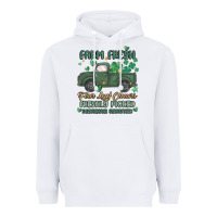 White farm fresh four leaf clovers Heavyweight Hoodie - MaliasSmallBusiness