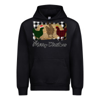 Black Merry Christmas Chickens Urban Hoodie - Bettercallsaul