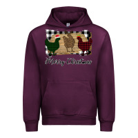 Mauve Wine Merry Christmas Chickens Urban Hoodie - Bettercallsaul