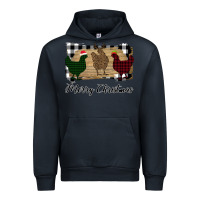 Navy Merry Christmas Chickens Urban Hoodie - Bettercallsaul