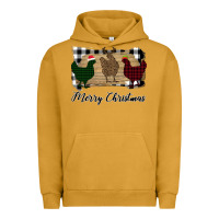 Pigment Peanut Butter Merry Christmas Chickens Urban Hoodie - Bettercallsaul