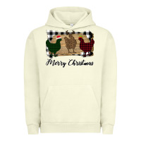 Pigment Pistachio Merry Christmas Chickens Urban Hoodie - Bettercallsaul