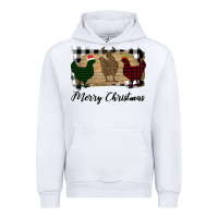 White Merry Christmas Chickens Urban Hoodie - Bettercallsaul