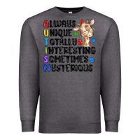 Charcoal Heather always unique autism Premium Sweatshirt - MaliasSmallBusiness