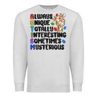 Dove Grey always unique autism Premium Sweatshirt - MaliasSmallBusiness