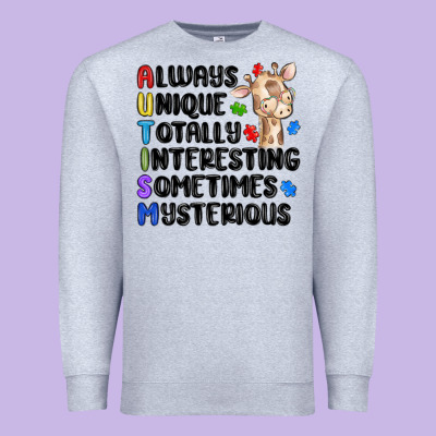 Always Unique Autism Premium Sweatshirt Designed By Maliassmallbusiness