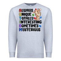 Heather Grey always unique autism Premium Sweatshirt - MaliasSmallBusiness