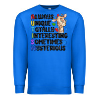 True Royal always unique autism Premium Sweatshirt - MaliasSmallBusiness