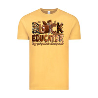 Vintage Mustard black educator by popular demand Vintage Tee - Zillion Design Studio