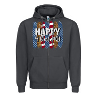 Smoke happy 4th of july brushstrokes Zipper Hoodie - BundleAndBundleShop