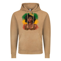 Vintage Camel black queen with juneteenth flag Vintage Hoodie - texasbilliewilder