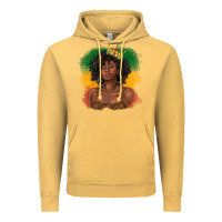 Vintage Mustard black queen with juneteenth flag Vintage Hoodie - texasbilliewilder