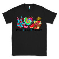 Black peace love  summer Classic Tee - AdoDesignShop