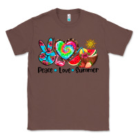 Chestnut peace love  summer Classic Tee - AdoDesignShop
