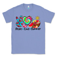 Colony Blue peace love  summer Classic Tee - AdoDesignShop
