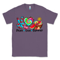 Lavender peace love  summer Classic Tee - AdoDesignShop