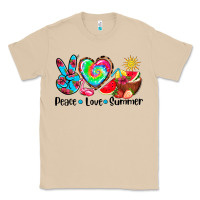 Mushroom peace love  summer Classic Tee - AdoDesignShop