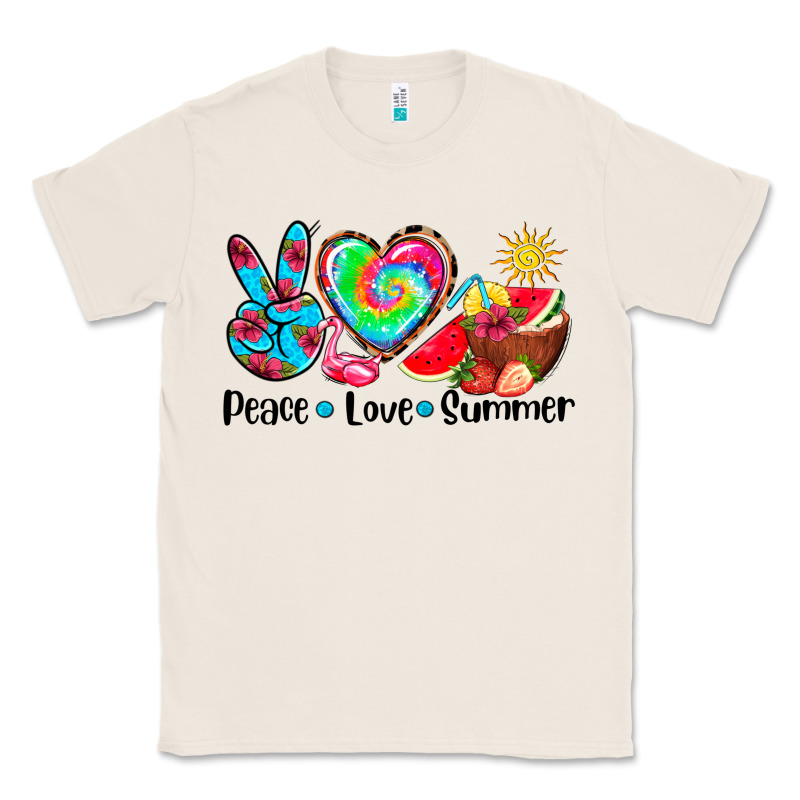 Peace Love  Summer Classic Tee by AdoDesignShop | Teevron