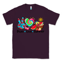 Plum peace love  summer Classic Tee - AdoDesignShop