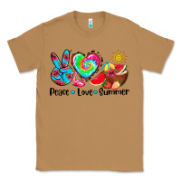 Toasted Coconut peace love  summer Classic Tee - AdoDesignShop