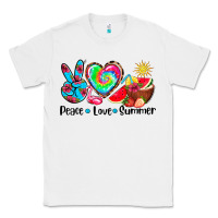 White peace love  summer Classic Tee - AdoDesignShop