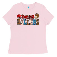 Bubblegum Pink raising ballers Ladies Tee - AdoDesignShop