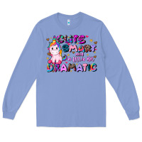 Colony Blue cute smart and a little bit dramatic Long Sleeve Tee - JahusDesignShop