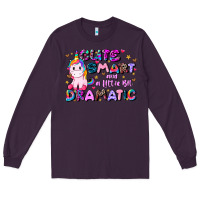 Plum cute smart and a little bit dramatic Long Sleeve Tee - JahusDesignShop