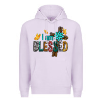 Lilac I Am Blessed Cross Premium Hoodie - BundleAndBundleShop