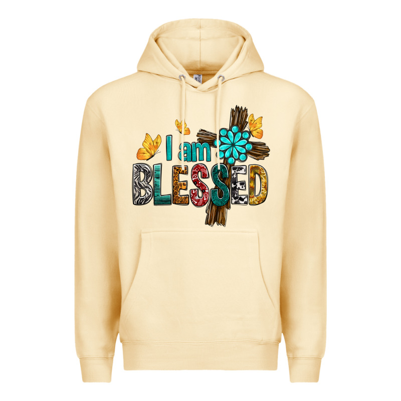I Am Blessed Cross Premium Hoodie by BundleAndBundleShop | Teevron