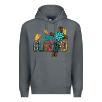 Rock I Am Blessed Cross Premium Hoodie - BundleAndBundleShop