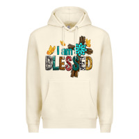 Sandshell I Am Blessed Cross Premium Hoodie - BundleAndBundleShop