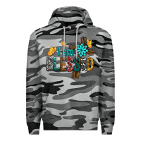 Slate Camo I Am Blessed Cross Premium Hoodie - BundleAndBundleShop