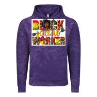 Cloud Purple black social worker Vintage Hoodie - texasbilliewilder