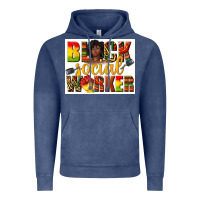 Vintage Denim black social worker Vintage Hoodie - texasbilliewilder