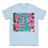 Dusty Blue breast cancer awareness strong Classic Tee - AdoDesignShop