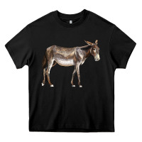 Black american mammoth jackstock donkey Heavy Core Tee - LillyAllenDesigns