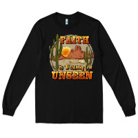 Black faith is trusting the unseen Long Sleeve Tee - JahusDesignShop