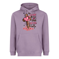 Lavender valentine cross Heavyweight Hoodie - MaliasSmallBusiness
