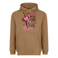 Toasted Coconut valentine cross Heavyweight Hoodie - MaliasSmallBusiness