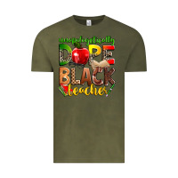 Vintage Olive unapologetically dope black teacher Vintage Tee - Zillion Design Studio